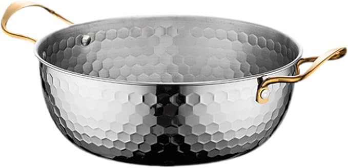 Generic Korea Ramen Pot, Stainless Steel, Silver 18cm, 1.8L, No Lid