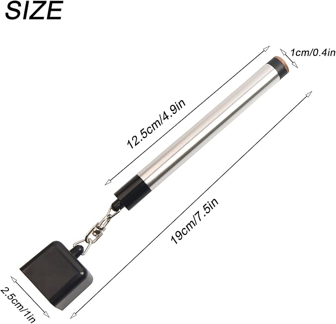 LAKE OF FIRE Pool Cue Chalk Holder – 2-in-1 Billiard Accessory with Pool Chalk Holder & Cue Tip Tool