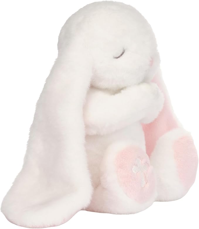 Lambs & Ivy Heaven Sent Baptism White Plush Bunny Stuffed Animal Toy - Precious