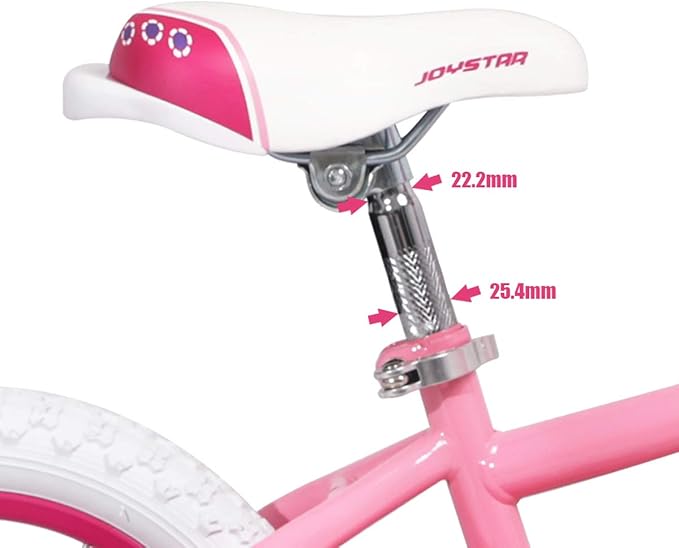 DRBIKE Kids Bike Seat for 12 14 16 18 Inch Kid's Bike, Replacement Kids Bicycle Saddle for Boys and Girls, Padded Seat with Parent Handle