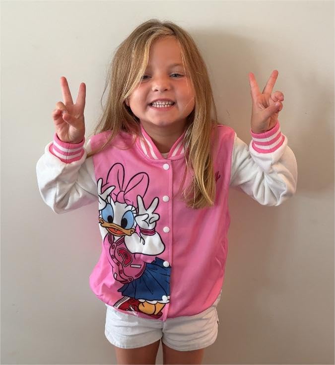 Disney Minnie Mickey Stitch Princess Frozen Marvel Jacket Lightweight Coat Button up Color Block Sweatshirt Sizes 2-14 Years
