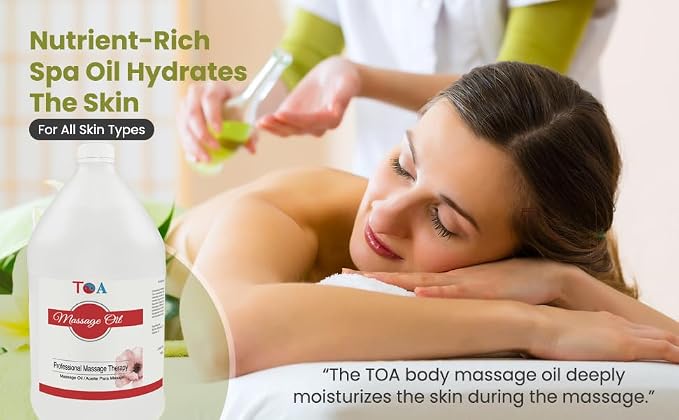 ‌TOA Hydrating Massage Oil - Natural Mineral Massage for Massage Therapy - Body Massage Oil Spa Massaging Oil for Professional Massage Therapists (2)