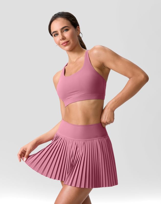Pleated Tennis Skirt for Women with Pockets Shorts Women's High Waisted Lightweight Athletic Golf Skorts Skirts