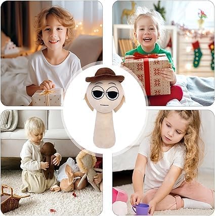 Sprunky Plush Toys Sprunky Wenda and Gray Plushies Sprunky Plushes Soft and Funs Stuffed Toys Dolls for Fans and Friends Birthday for Girls Boys (Light Grey)