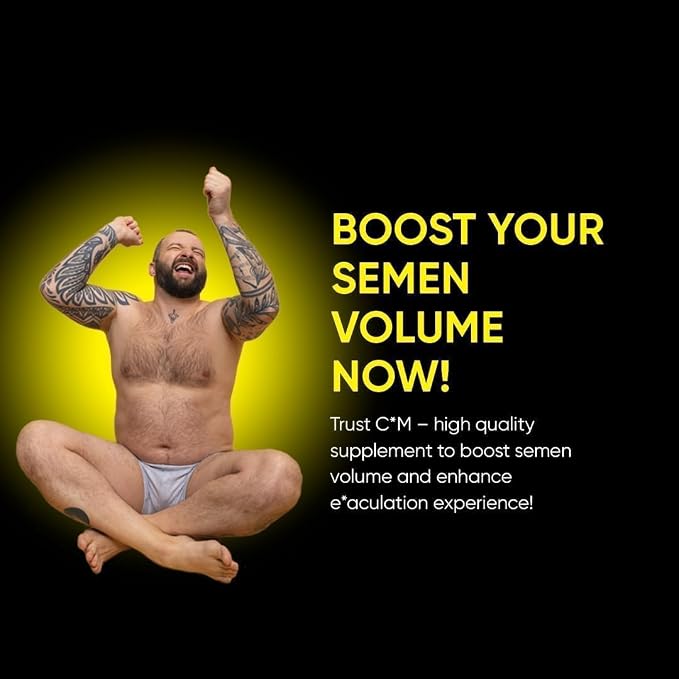 Semen Volume Support Capsules for Men – Zinc, Rose Hip & Vitamin C – Reproductive Health & Vitality – 120 Capsules - 2 Months Supply