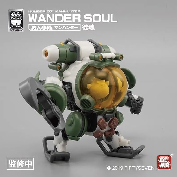 MORISE Hobby FIFTYSEVEN No.57 1/24 Action Figures - Manhunter Wander Soul - Model Kit,Highly Posable Collectible Model Ages 15+