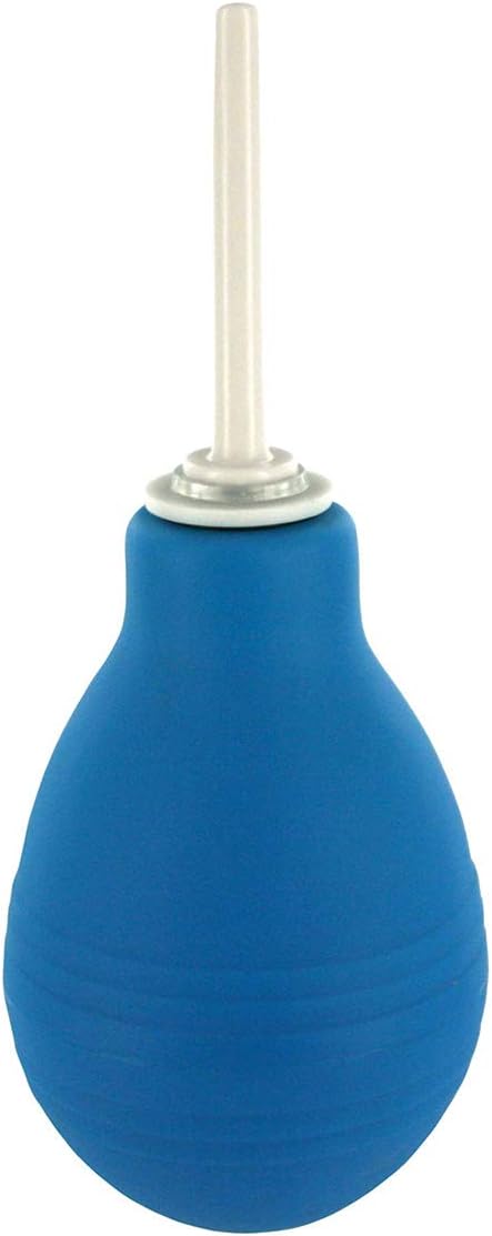 Cleanstream Enema Bulb, Reusable Enema Vaginal Cleaner Kit for Men and Women, Blue, Rubber and ABS Plastic, Easy to Clean, 1 Count