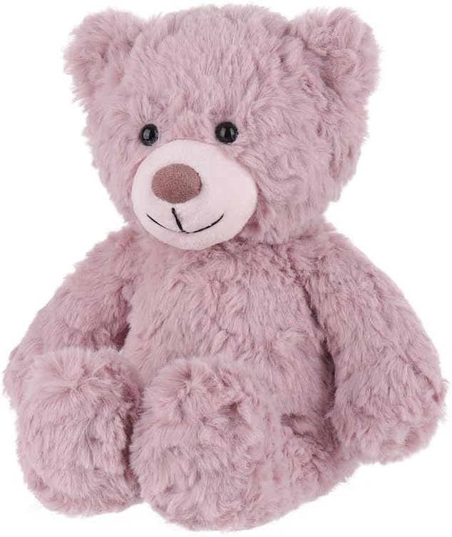 Apricot Lamb Toys Plush Pink Purple Flower Teddy Bear Stuffed Animal Soft Cuddly Perfect for Child 8 Inches
