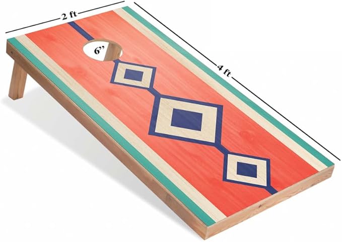World Series of Cornhole Regulation Size Cornhole Boards - Lightweight & Durable All-Wood Construction | Backyard Bean Bag Toss Set | Outdoor Game for Tailgates & BBQs
