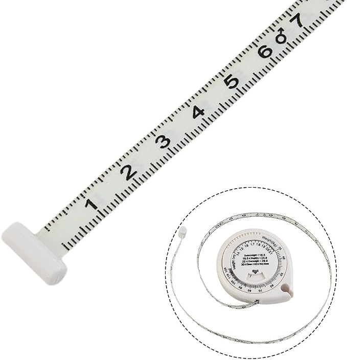 Brand New Hot Sale Protable Tape Measure Retractable 150 Cm Accurate Body Mass Index Calculator Diet Tape High Quality