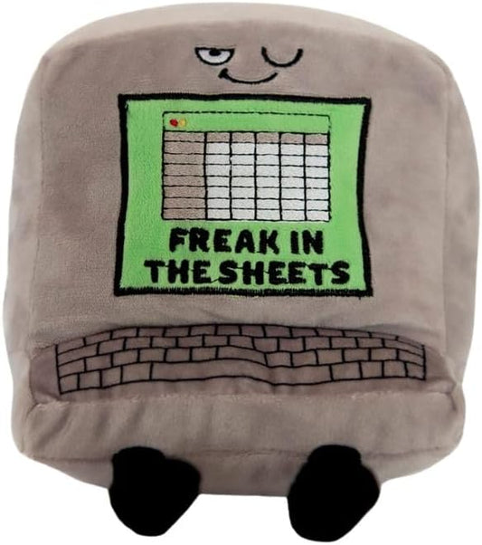 Punchkins Hilarious Plushie, Funny Collectible for Adults, Unique Desk Decor, Gag Gift for Grown Ups, Freak in The Sheets