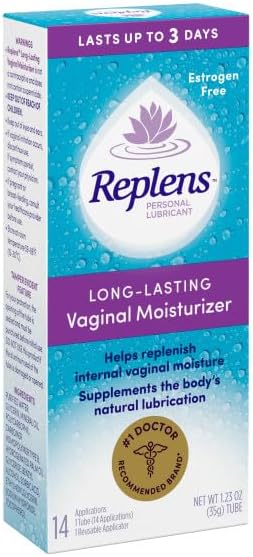 Replens Long-Lasting Vaginal Moisturizer with Reusable Applicator, 14 Count - 4 Pack