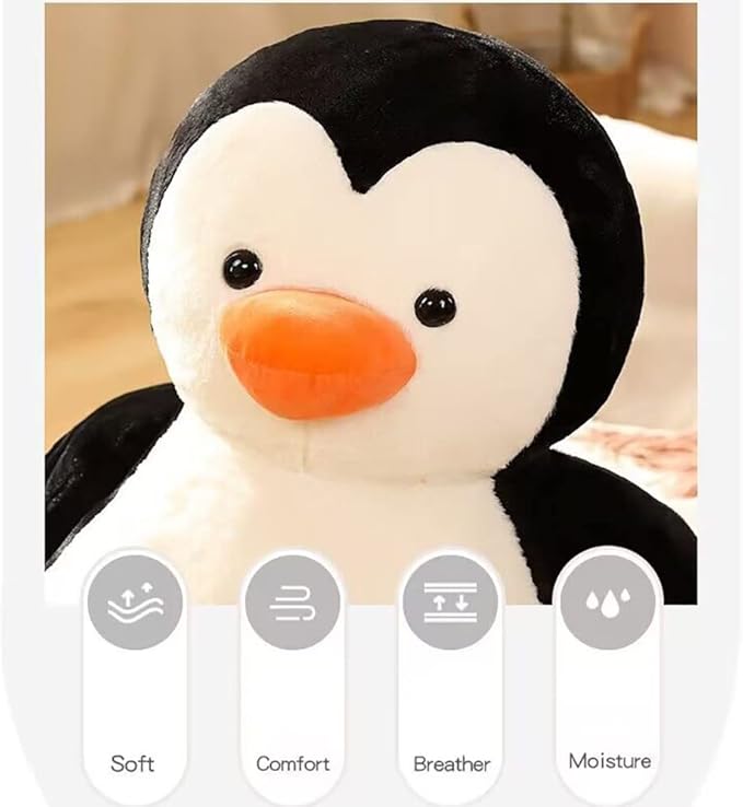 Penguin Stuffed Animal Cute Penguin Plush Doll Toy 8.5 inch for Girls Boys Christmas (Penguin)