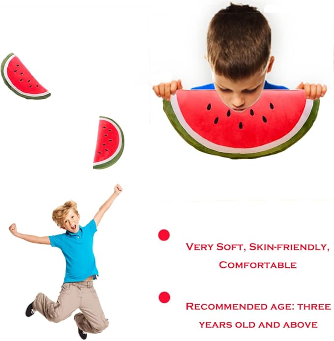 CHELEI2019 11.8" Watermelon Plush Pillow,Hugging Stuffed Fruit Plush Toy Gifts for Kids