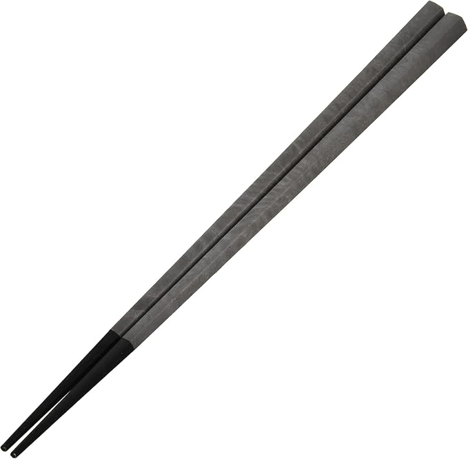 皿 ARAS Chopsticks reusable Gray 9.1 inches, made in Japan, Dishwasher-safe, Durable, Pentagon, Simple