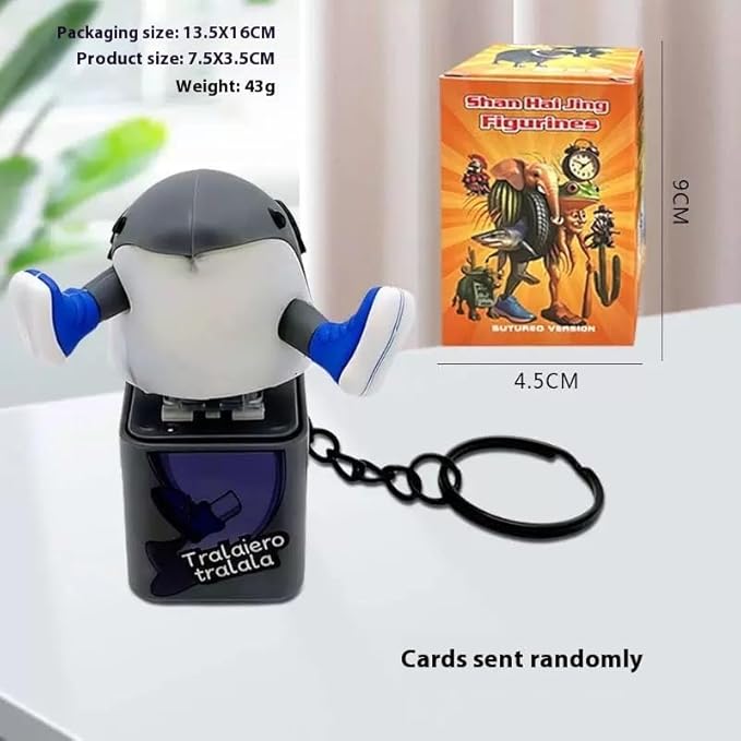 ActiveAura Italian Brainrot Toys: Tung Tung Tung Sahur Set with Glow & Voice Feature, Tralalero Tralala Figurine 2.5in, Funny Animals, Perfect Decor Gifts for Fans in Office or Room (1) (1)