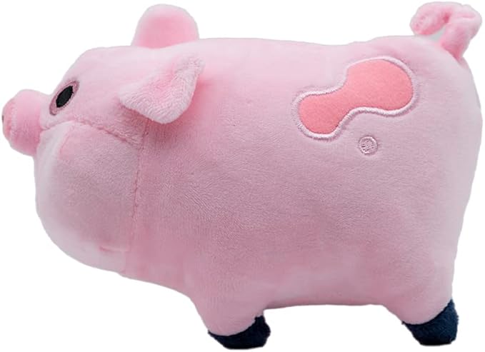EIKOU Gravity Falls Waddles Pig Mabel Barfing Plushes Dolls Kids Toy 7" （Comes with Pendant）