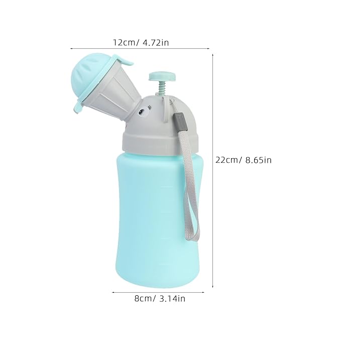 FRCOLOR Portable Car Urinal Bottle with Leakproof Design Mini Potty for Boys Lightweight and Portable Emergency Toilet for Travel Camping Outdoor Use