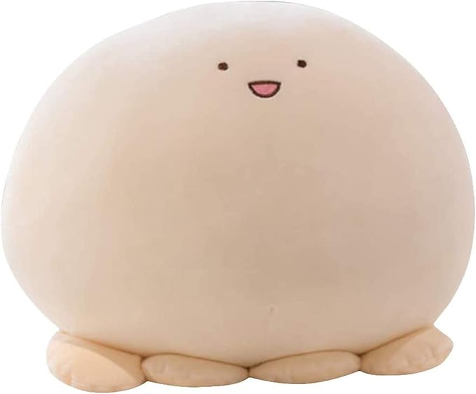 REFAHB 15.7 inch Cute Octopus Plush Stuffed Animal Body Pillow Fat Cartoon Cylindrical Body Pillows for Kids, Super Soft Hugging Toy Gifts for Bedding, Kids Sleeping Nap Kawaii Pillow