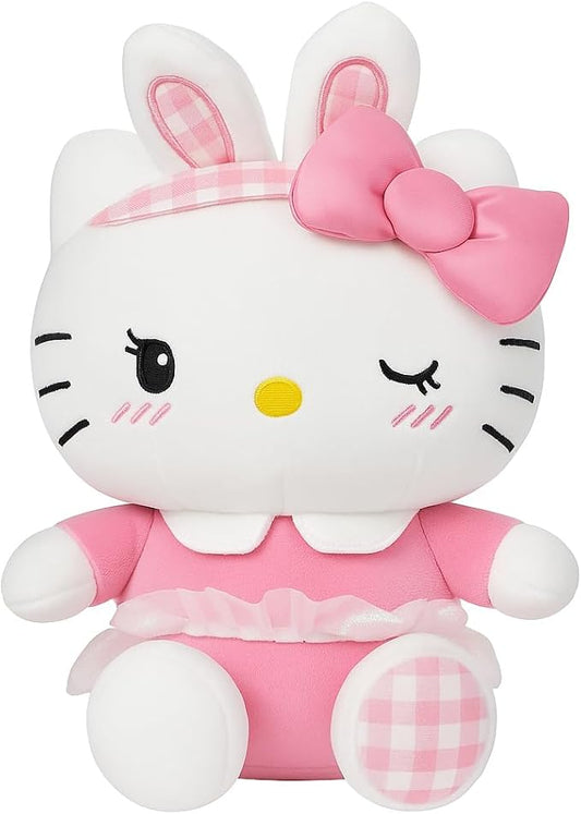 AlphaDesignLuxe Kitty Plush 10” Collectible Kitty Plushie Cute Stuffed Animal Toy Adorable Kawaii Doll (Pink)