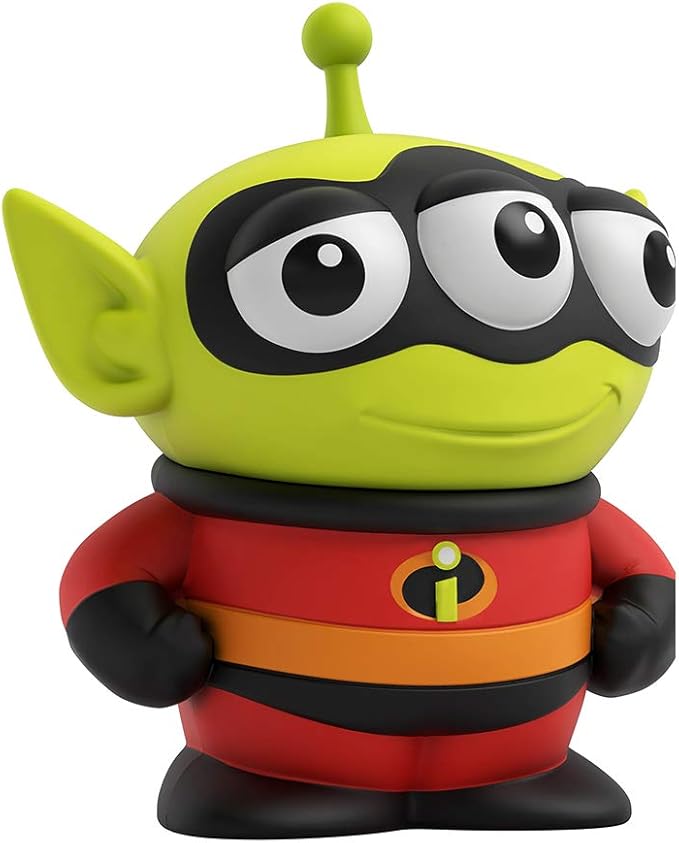 Pixar Alien Remix Character Figures 3-pack 3-inches, Mr. Incredible from The Incredibles, Buzz Lightyear from Toy Story and Merida from Brave, Retro fun Pizza Delivery Box Package for Ages 3 and Up