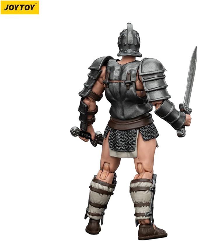 JOYTOY 1/18 Strife Roman Gladiator Dimachaerus Gladiator Collector's Edition Action Figure-4.25in