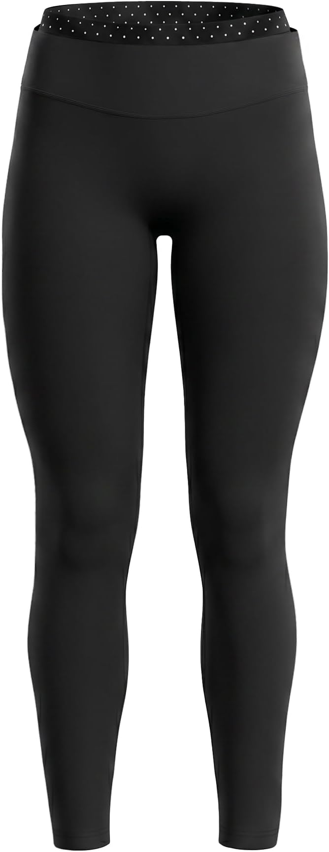 Aoxjox Women's High Waisted Workout Dual Core Leggings Color-Block Dual‑Layer Waist Buttery Soft Gym Yoga Pants 27"
