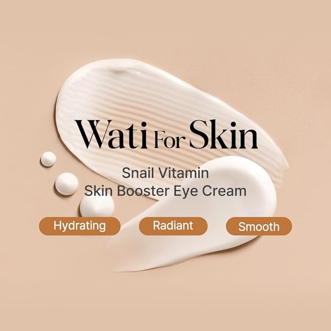 Snail Vitamin Skin Booster Eye Cream – Firming & Hydration for Delicate Eye Area – Vitamin-Enriched, Soothing, and Moisture-Locking Care, Korean Skin Care (30ml / 1.01 Fl Oz)