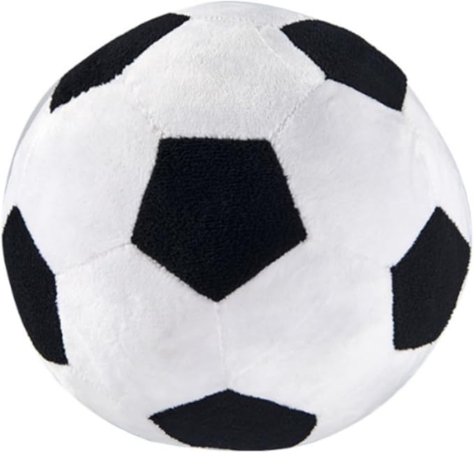 Soccer Ball Sports Pillow Fluffy Soft Throw Pillow Toy ，9" Orbicular Durable Sport Soccer Ball Plush Toys,Plush Pillow Toys Gift for Kids Boy Girls Children Room Decoration