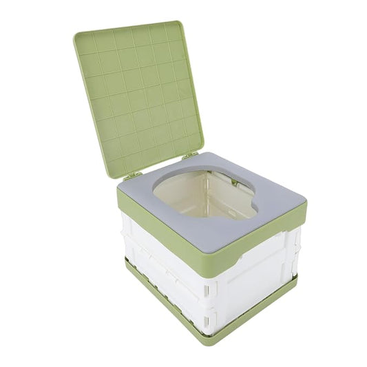 Kids Portable Toilet, Foldable Collapsible Potty for Travel Camping Outdoor Activities with PU Cushion