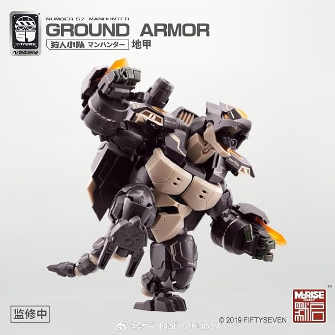 MORISE Hobby FIFTYSEVEN No.57 1/24 Action Figures - Manhunter Ground Armor - Model Kit,Highly Posable Collectible Model Ages 15+