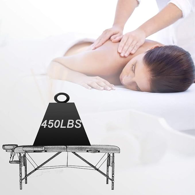 BestMassage Massage Bed Portable Massage Table 24 inch Wide Lash Bed Height Adjustable 2 Folding Spa Table with Non-Woven Bag for Spa Footmassage Facial CareSpa Tattoo