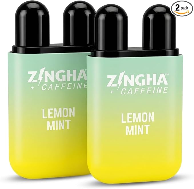 Z!NGHA Caffeinated Aromatherapy Nasal Inhaler Stick - Energy Nasal Stick with Peppermint & Eucalyptus Essential Oils - Natural Focus & Alertness Support, Sweet Surge