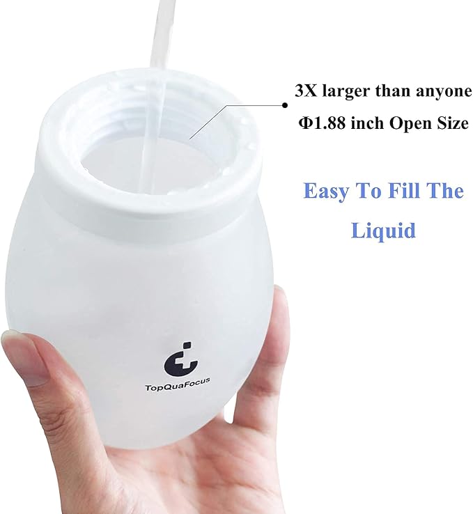 TopQuaFocus 14.5OZ Large Enema Bulb Kit Douche Bulb for Men Women Colon Cleaning Feminine Care Enemas -BPA and Phthalates Free Transparent