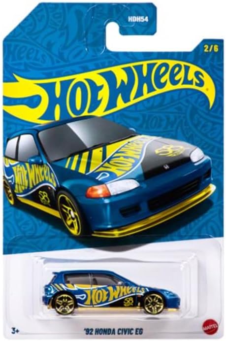 Hot Wheels 58th Anniversary Pearl and Chrome Vehicle Set, Blue and Gold, 2026 Collection, Set of 5, NO Chase