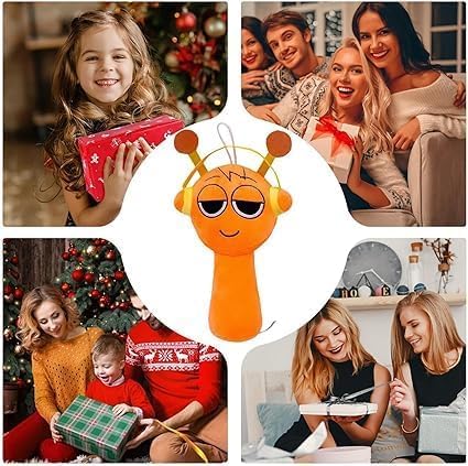 Sprunky Plush Toys Sprunky Wenda and Gray Plushies Sprunky Plushes Soft and Funs Stuffed Toys Dolls for Fans and Friends Birthday for Girls Boys (Orange)