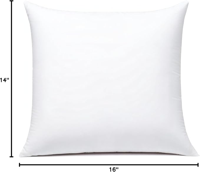JIEITIVE Throw Pillow Inserts Hypoallergenic Premium Pillow Stuffer Square Form for Decorative Pillow Covers Cushion Set of 1-20 x 20 Inches