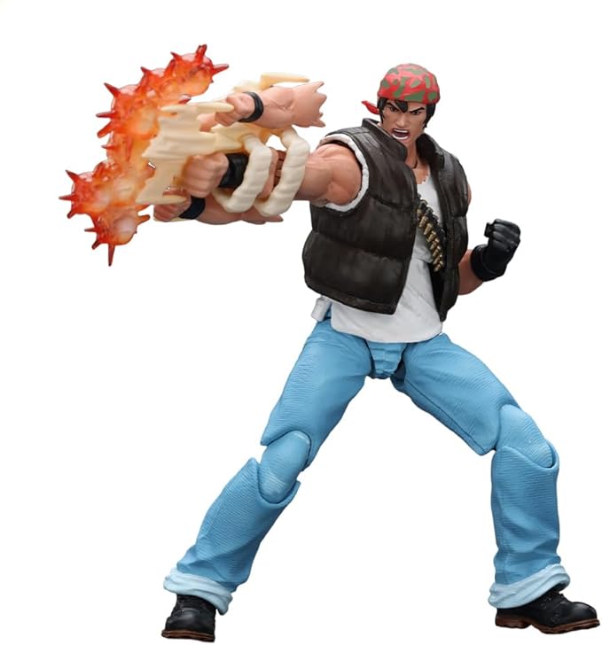JOYTOY SNK 1/18 Action Figure -KOF'98UM-Ikari Warriors Team-Ralf Jones,9.84",Flexible and Posable Collection Model Birthday Gifts for Kids Age15+ JT01710 Pre Order