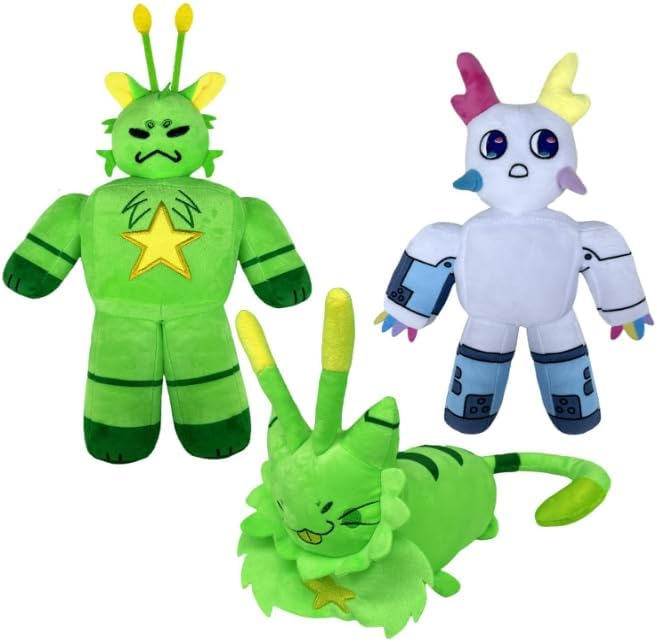 Gnarpy Plush, Regretavator Gnarpy Alien Cat Plush Toys Give Fans and Friends Beautifully Plushie Doll Gifts (Blue+Green)