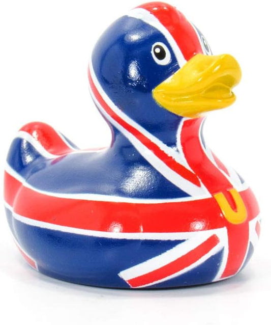Brit (mini) Rubber Duck Bath Toy by Bud Duck | Elegant Gift Packaging - "British and proud!" | Child Safe | Collectable