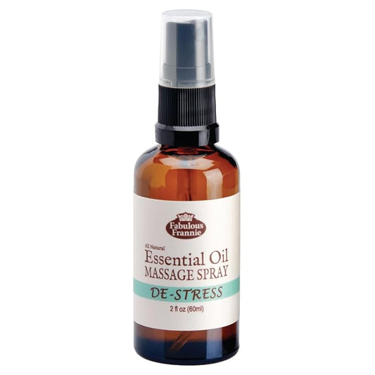 Fabulous Frannie De-Stress Healthy Massage Spritz made with Carrier Oil and Grapefruit, Ylang Ylang and Lavender Essential Oils 2oz