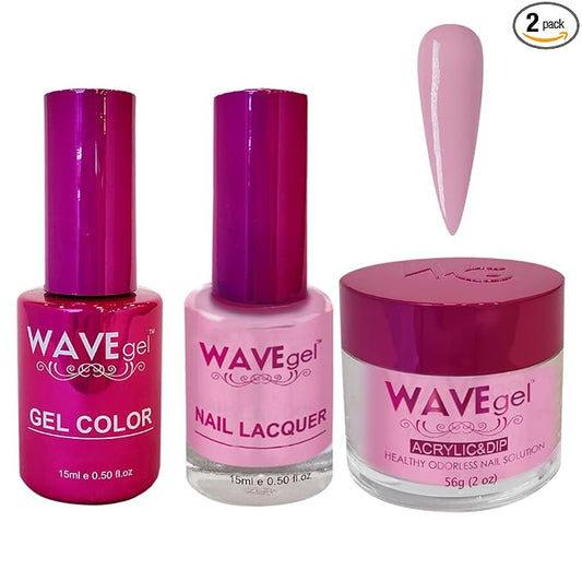 WAVEGEL Soak-Off Gel, Nail Lacquer & Acrylic/Dip Powder Matching Set - Princess Collection - #14 Lavish