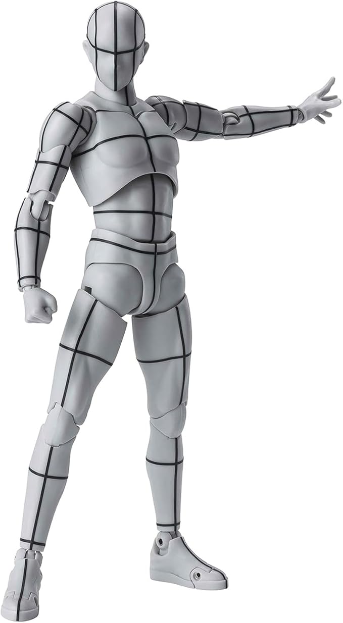 Kosik SHF Figuarts Body Kun -Wireframe- Sports Edition Figure (Gray Color Ver.) (Wireframe)