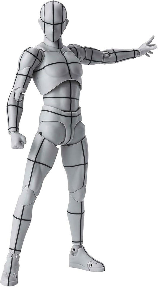 Kosik SHF Figuarts Body Kun -Wireframe- Sports Edition Figure (Gray Color Ver.) (Wireframe)