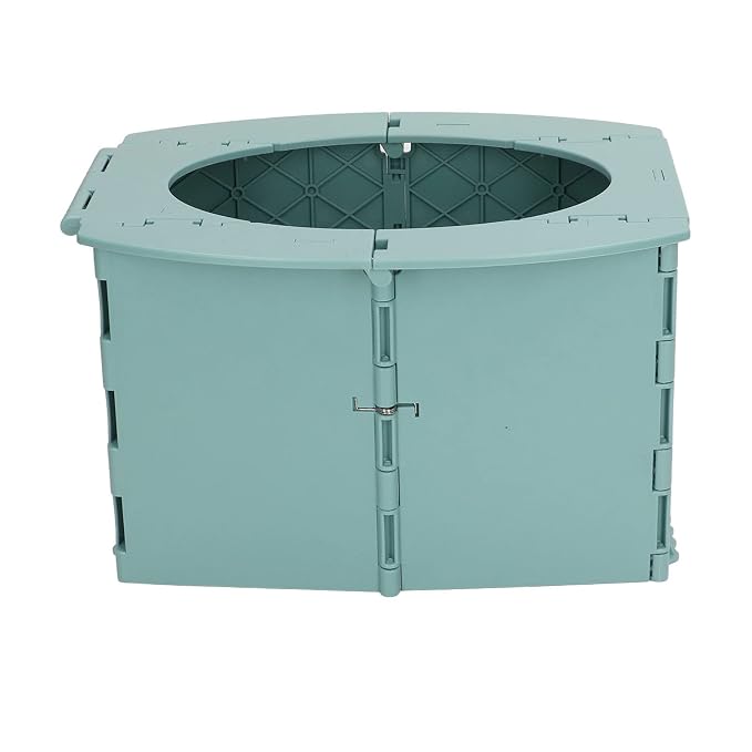Yinhing Toddler Potty Foldable PP Portable Toilet for Camping Travel Road Trips Distance Driving Lightweight Compact Easy to Safe Design for Kids (Green)