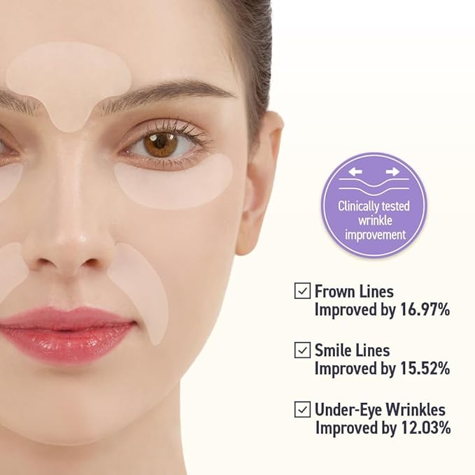 Wrinkle Master Patch – Targeted Wrinkle Patches for T-Zone, Smile Lines & Brows | Korean Skincare