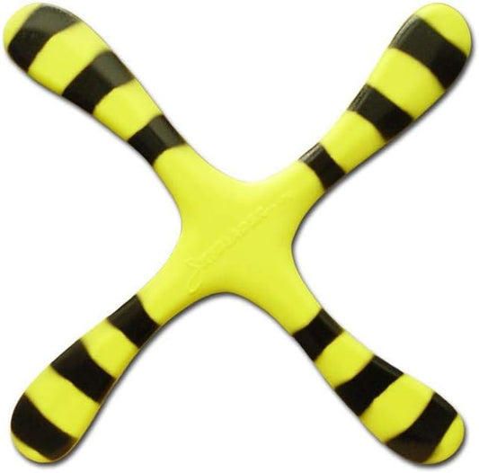 Left Handed Yellow Bumblebee Boomerang