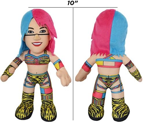 Bleacher Creatures WWE Asuka 10" Plush Figure- A Wrestling Diva for Play or Display