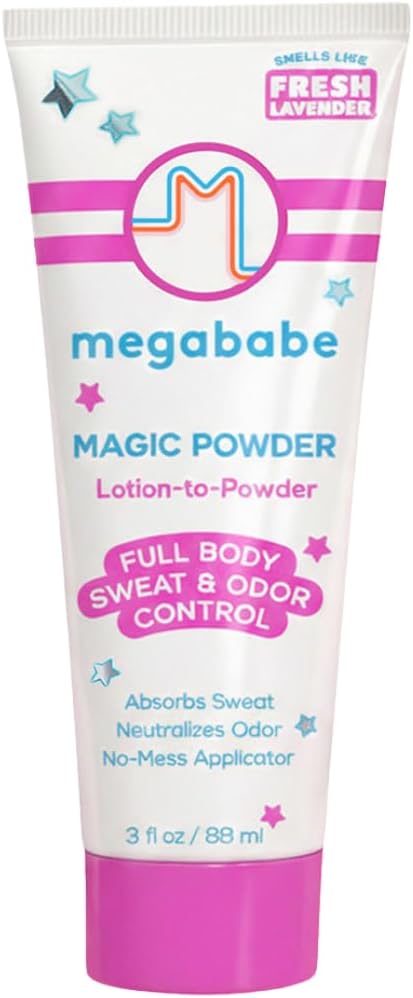 Megababe Magic Powder, Sweat & Odor Absorbing, Talc-Free, 3 fl oz