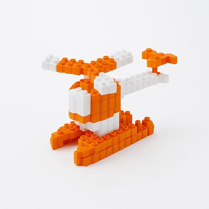 STEM Toys for Kids Ages 3 Bright | Educational Building Blocks Set | 102-Piece BPA-Free Plastic | Enhances Creativity & Fine Motor Skills | Includes Instruction Booklet - Orange